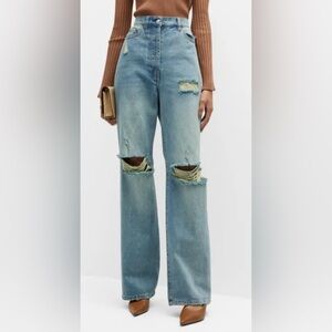 Ronny Kobo Geraldine Distressed Light Wash Denim Jeans Size 26